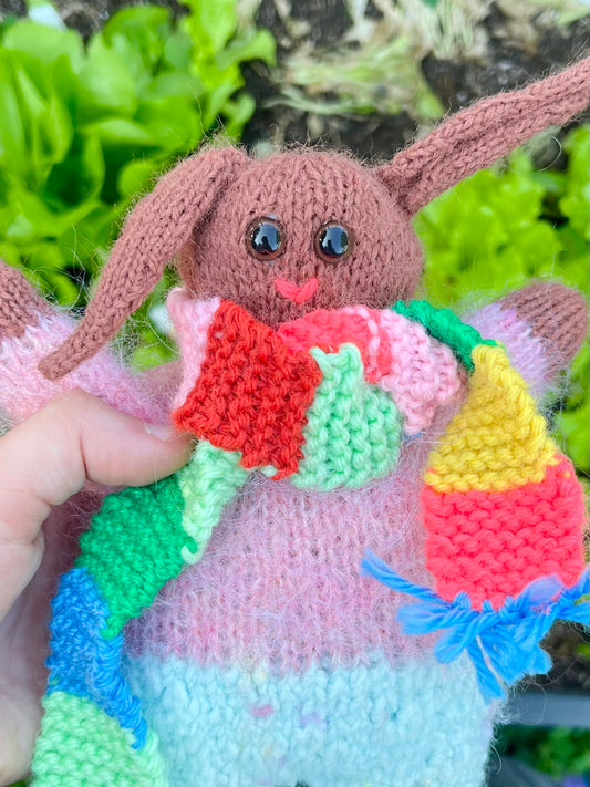 Knit Bunny Stuffie