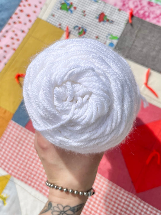 White yarn ~ acrylic